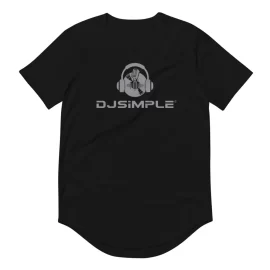 DJ Simple Men’s Curved Hem T-Shirt